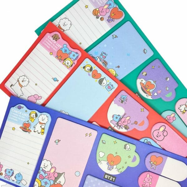 Set de Post-it BT21 (Elige Diseño)