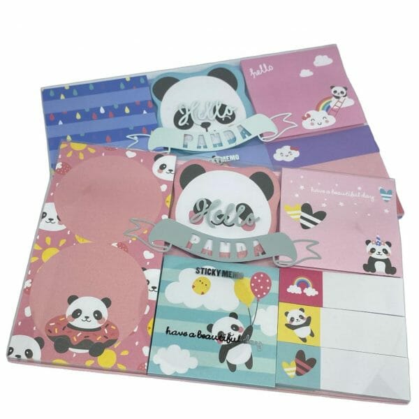 Set de Post-it Diseño de Panda (Elige Color)