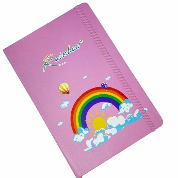 Libreta 80 Hojas Línea Horizontal Arcoíris