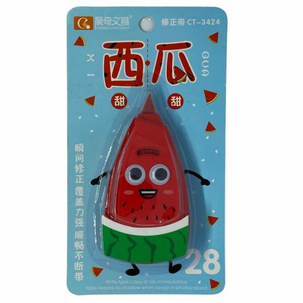 Corrector Tipo Cinta Sandia Kawaii