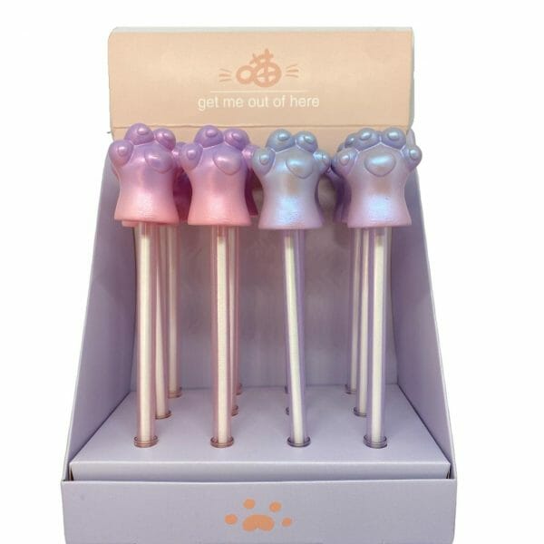 Lápiz Tinta Gel Negro Squishy de Garrita Holográfica (Elige Color)