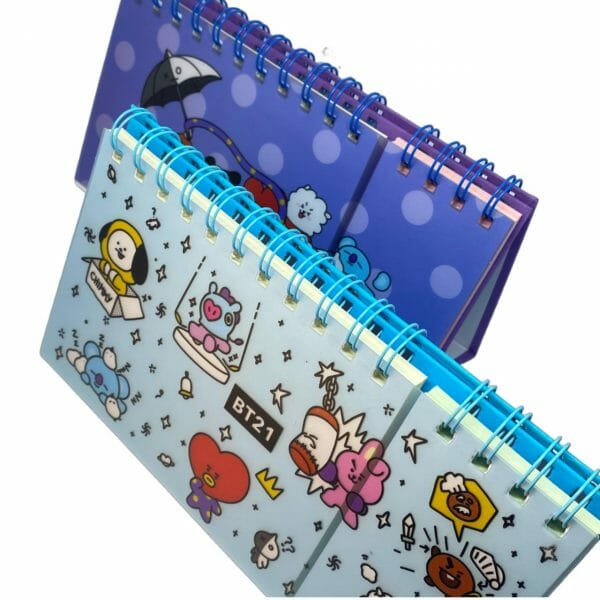 Planner 60 Hojas Semana + 60 Hojas Check List BT21 (Elige Diseño)