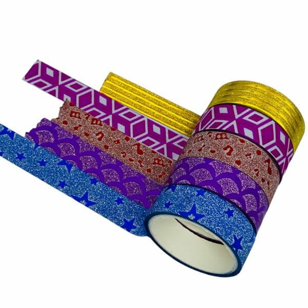 Set de 5 Cintas Washi Tape Diseños Decorativos