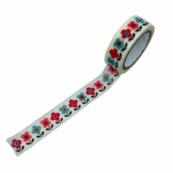 Cinta Washi Tape Diseño Flor