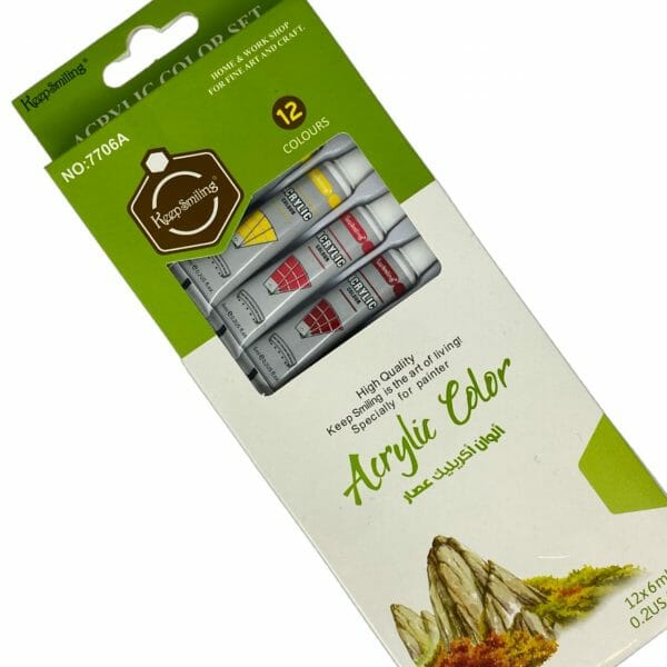 Set de 12 Pinturas 6ml Acrílicas KeepSmiling
