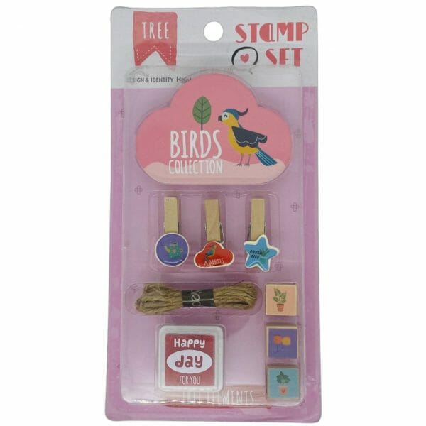 Set de Timbres Birds Collection con Accesorios