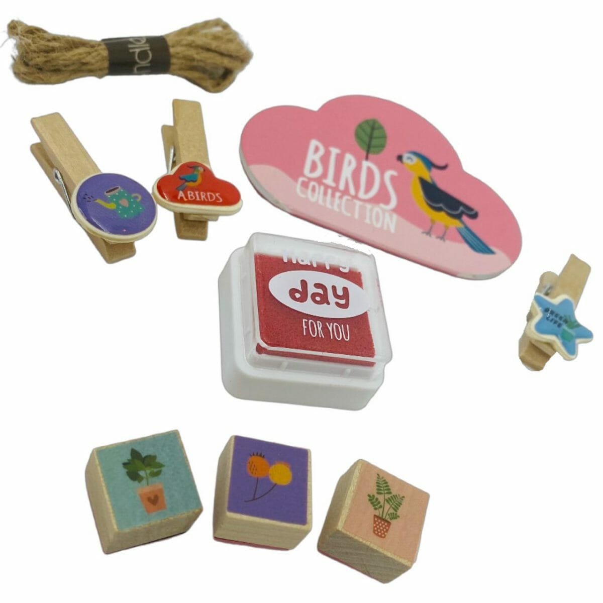 Set de Timbres Birds Collection con Accesorios - Imagen 2