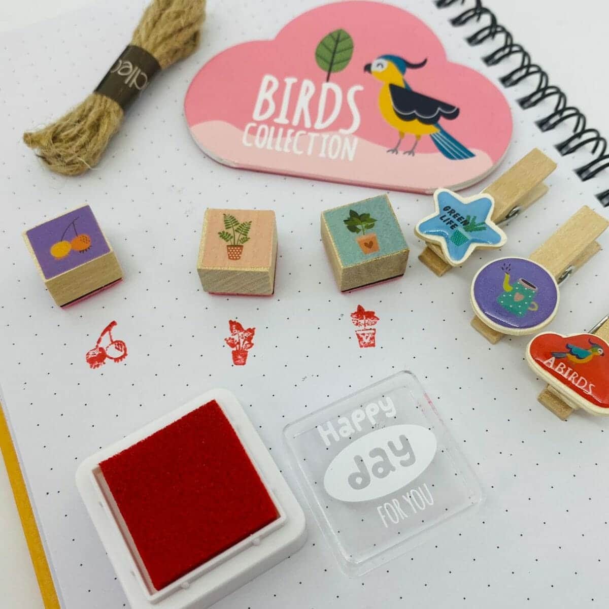 Set de Timbres Birds Collection con Accesorios - Imagen 3