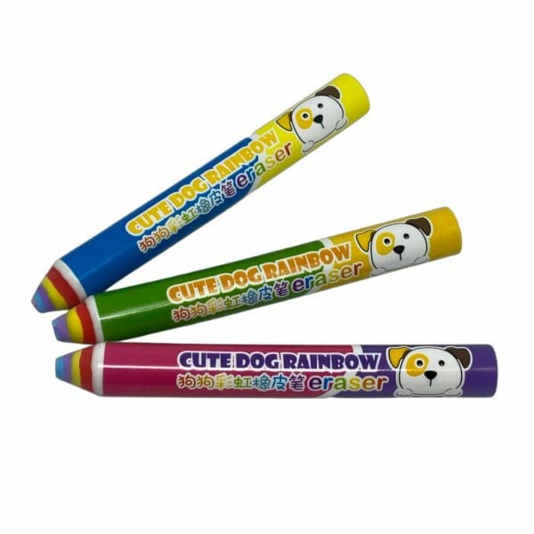 Goma de Borrar Tipo Lápiz Perrito (Elige Color)