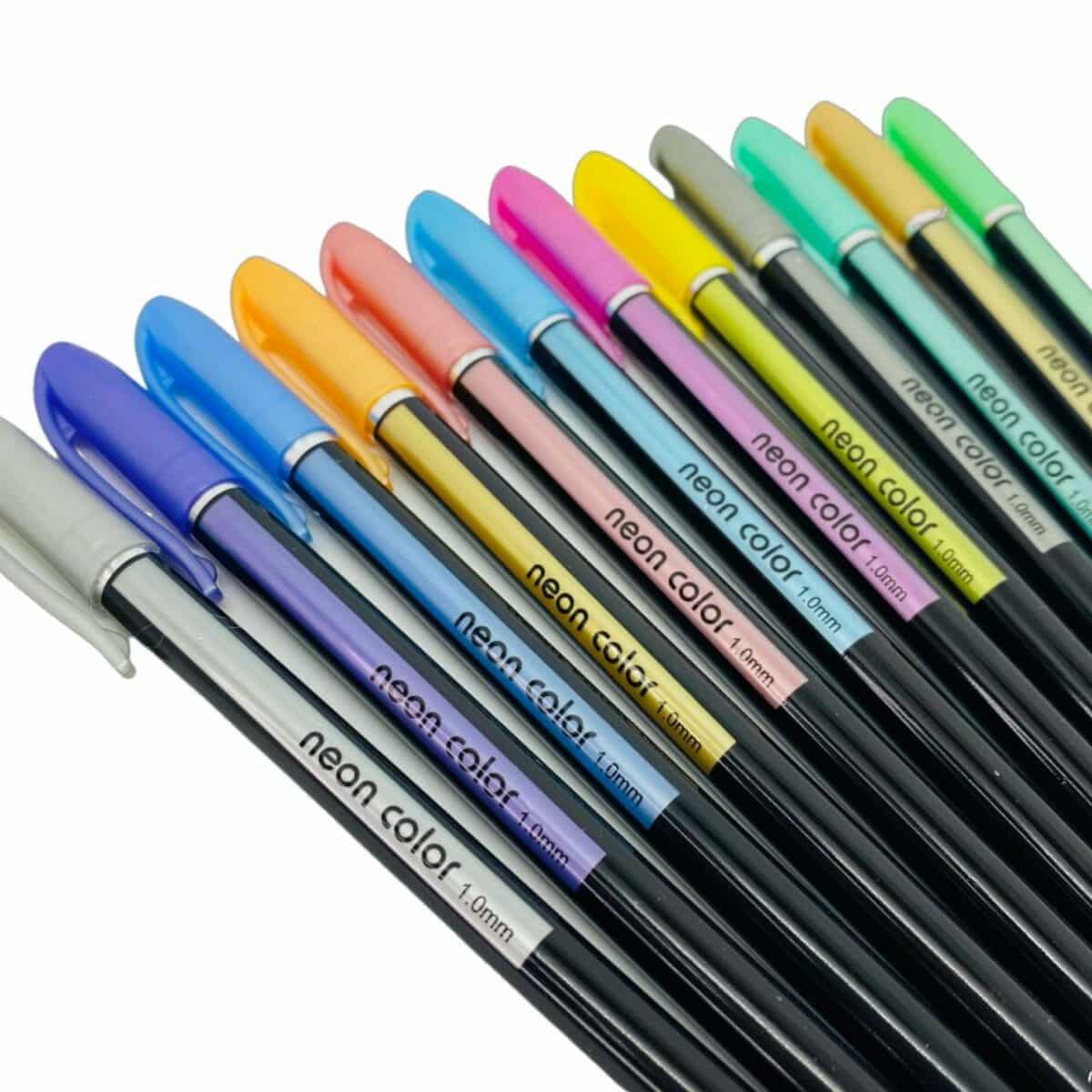 6953571207054_2 Set de 12 Lápices Tinta Gel 1.0mm Tonos Metalizados - Imagen 2