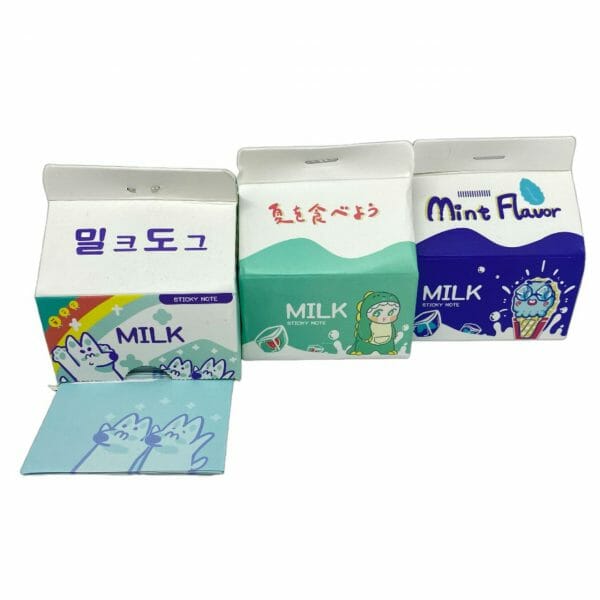 Post-it Decorativos Cajita de Leche (Elige Diseño)