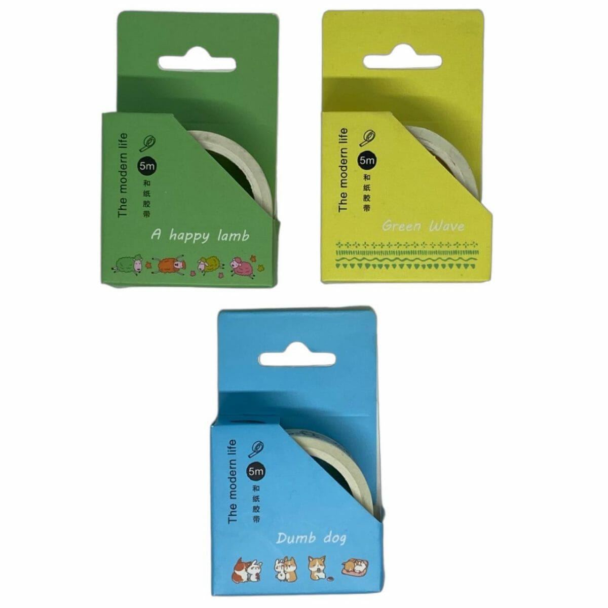 6972281026830 Cinta Washi Tape 5m Diseños Decorativos (Elige Diseño) - Imagen 1