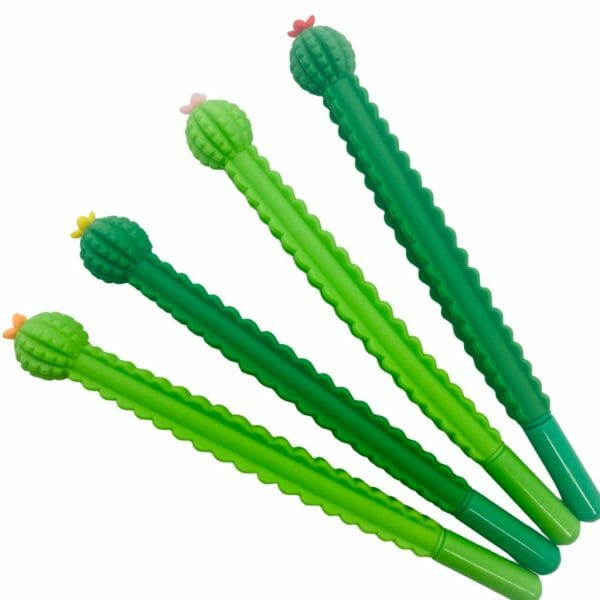 Lápiz Tinta Gel Negro Cactus (Elige Color)