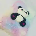 Libreta 80 Hojas Línea Horizontal Peluda con Squishy Panda - Imagen 2