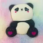 Libreta 80 Hojas Línea Horizontal Peluda con Squishy Panda - Imagen 3