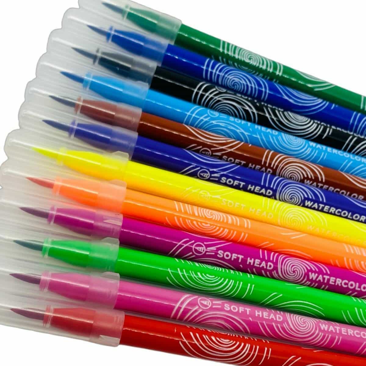 Set de 12 Lápices Punta Pincel Color - Imagen 3