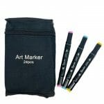 Set de 24 Marcadores Permanentes Doble Punta