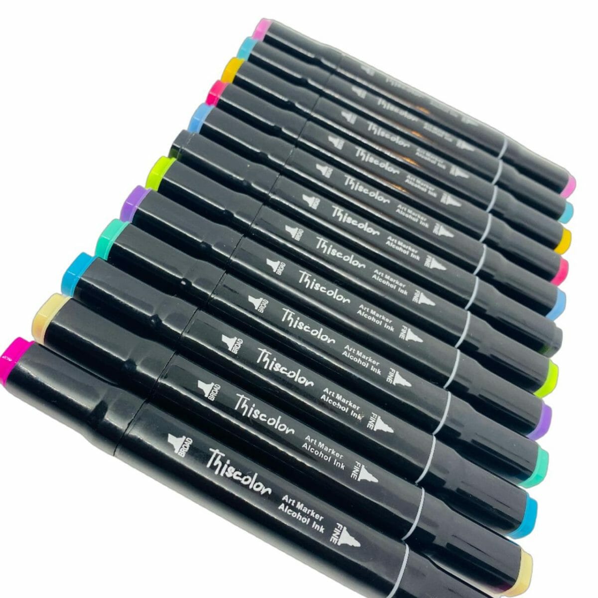 Set de 24 Marcadores Permanentes Doble Punta - Imagen 2