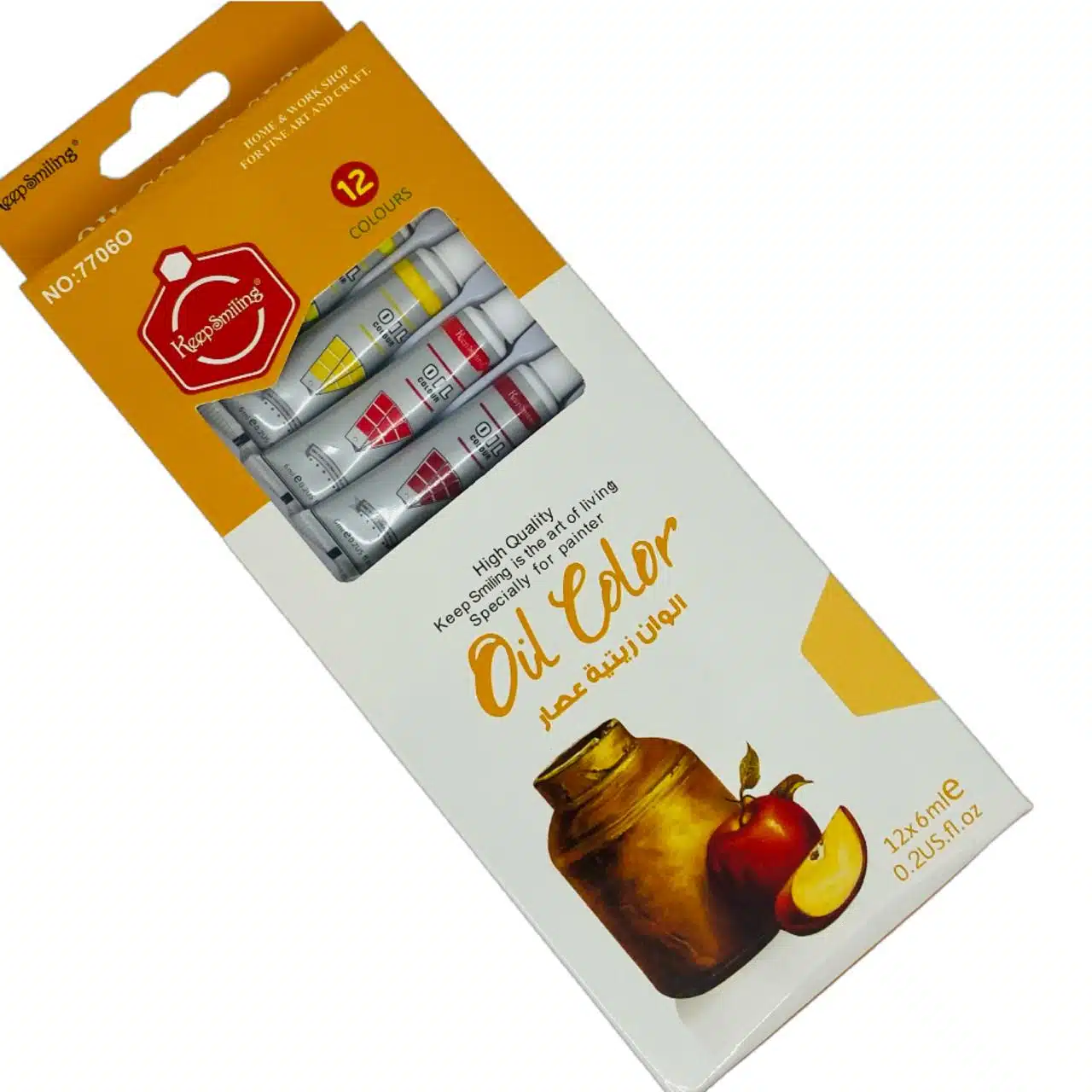 5690161607405 Set de 12 Pinturas 6ml Óleo KeepSmiling - Imagen 1