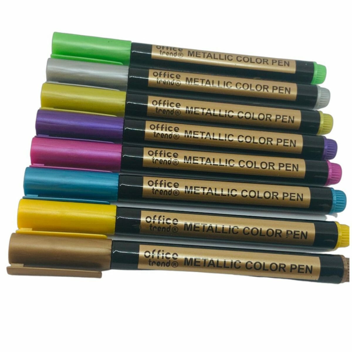 6957374730061_2 Set de 8 Marcadores a Base de Agua Tonos Metálicos - Imagen 2