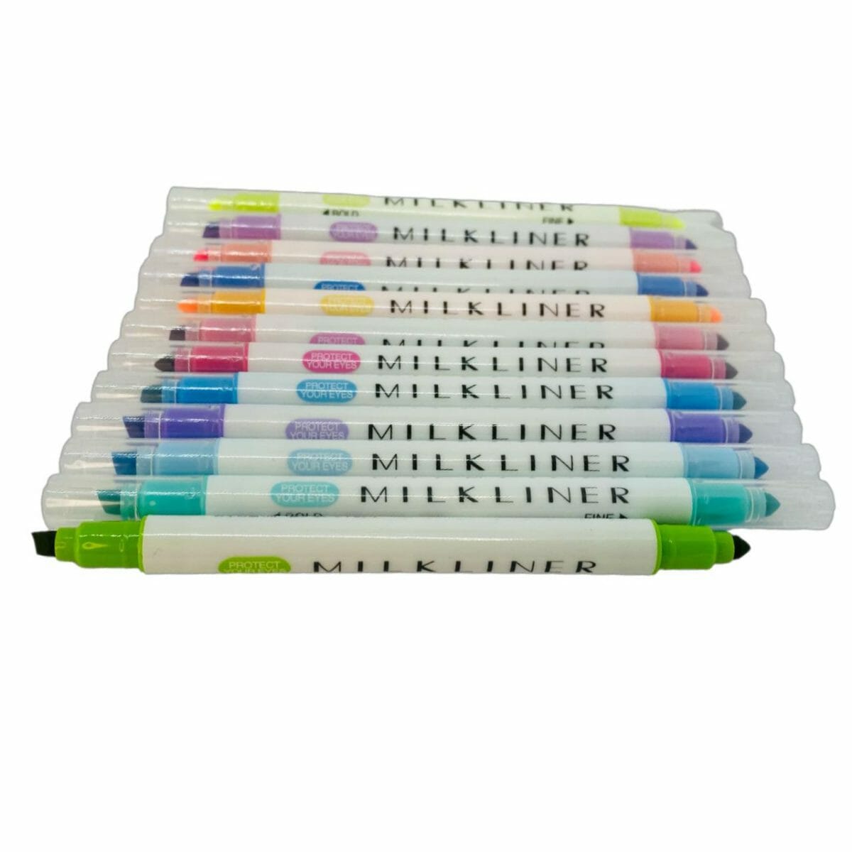 Set de 12 Destacadores Doble Punta Tonos Pasteles Milkliner - Imagen 3