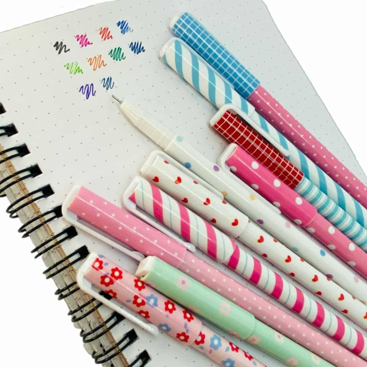 Set de 10 Lápices Tinta Gel Colores - Imagen 4