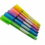 Set de 6 Marcadores Punta Redonda Tonalidad Glitter - Imagen 2