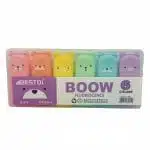 Set de 6 Mini Destacadores Osito Tonos Pasteles