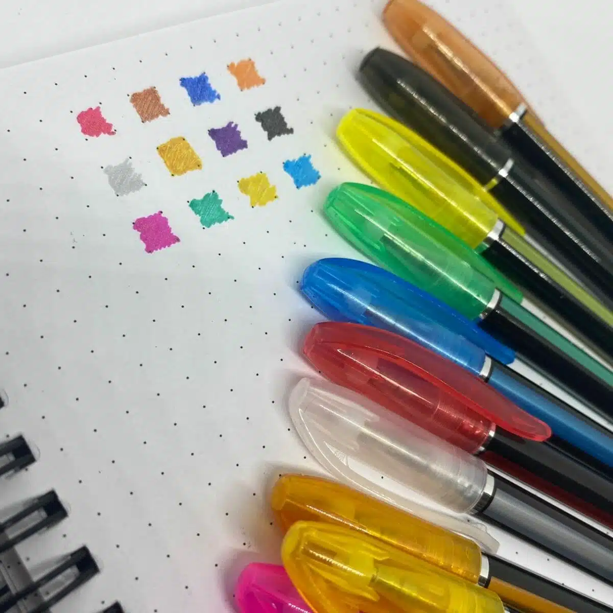 Set de 12 Lápices Tinta Gel 1.0mm Tonos Glitter - Imagen 3