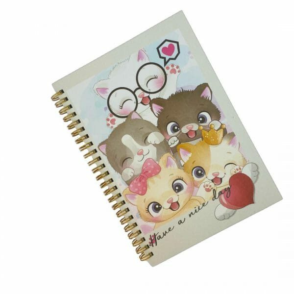 Cuaderno 80 Hojas de Puntos Gatitos Kawaii