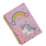 Cuaderno 80 Hojas de Puntos Unicornio Arcoíris