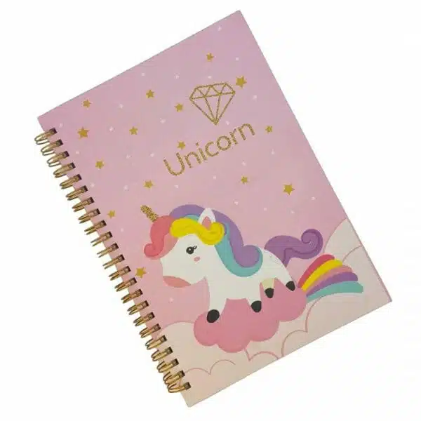Cuaderno 80 Hojas de Puntos Unicornio Diamond