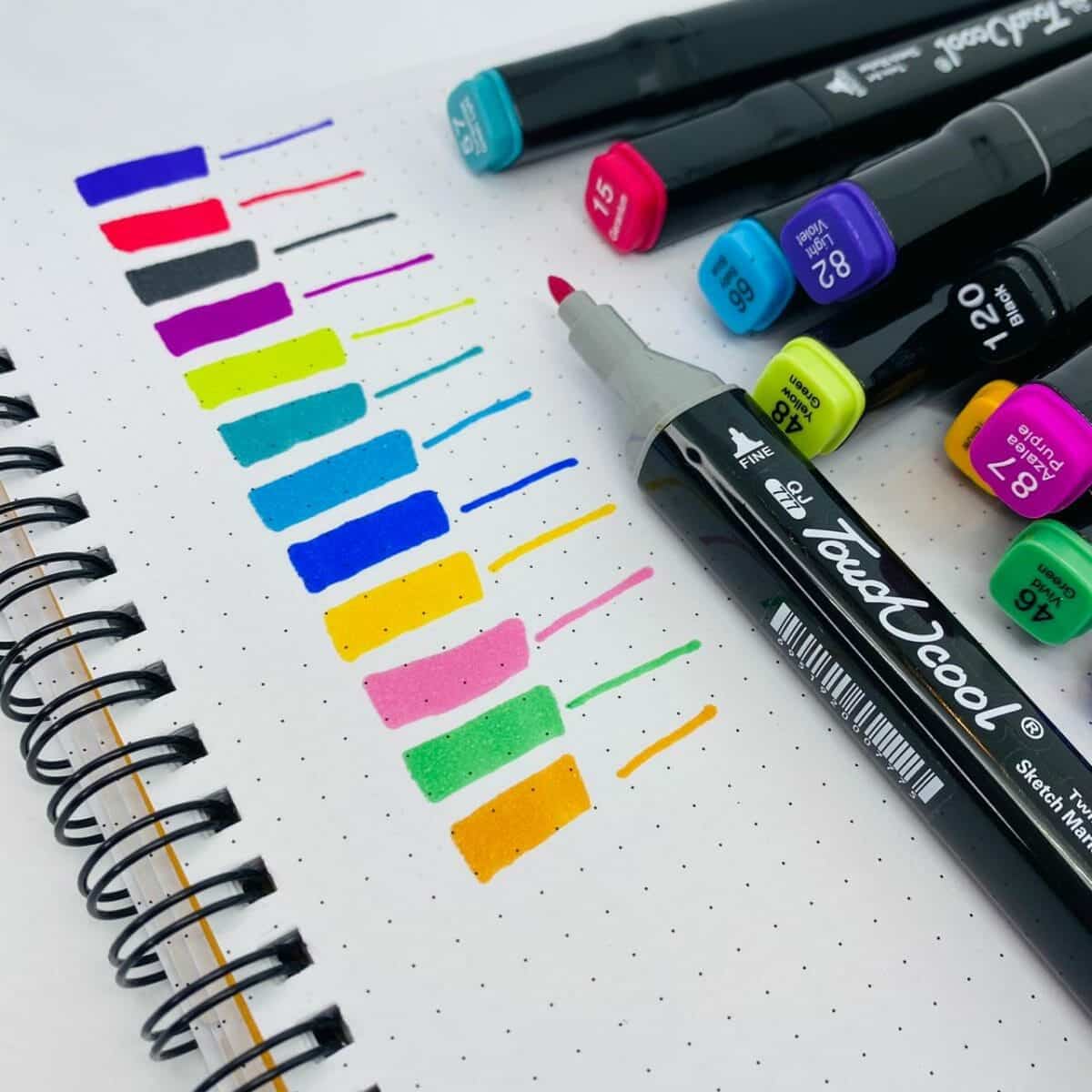 Set de 12 Marcadores Permanentes Doble Punta - Imagen 3