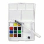 Set de Acuarelas 12 Colores + Water brush Sakura Koi - Imagen 2