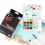Set de Acuarelas 12 Colores + Water brush Sakura Koi - Imagen 4