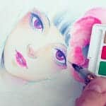 Set de Acuarelas 24 Colores + Water brush Sakura Koi - Imagen 4