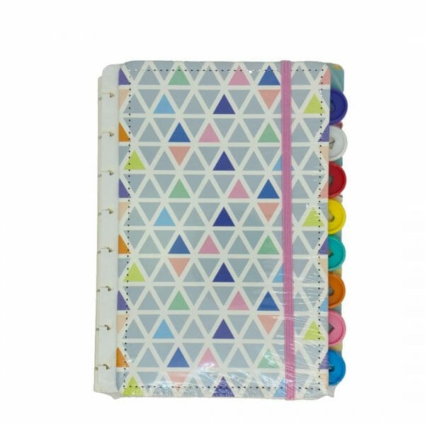 Libreta de Discos con 80 Hojas de Puntos Diseño Triángulos