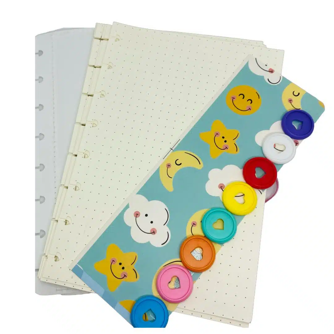 Libreta de Discos con 80 Hojas de Puntos Color Morado - Imagen 2