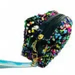 Estuche Negro Lentejuelas de Colores con Cierre Tirador - Imagen 2