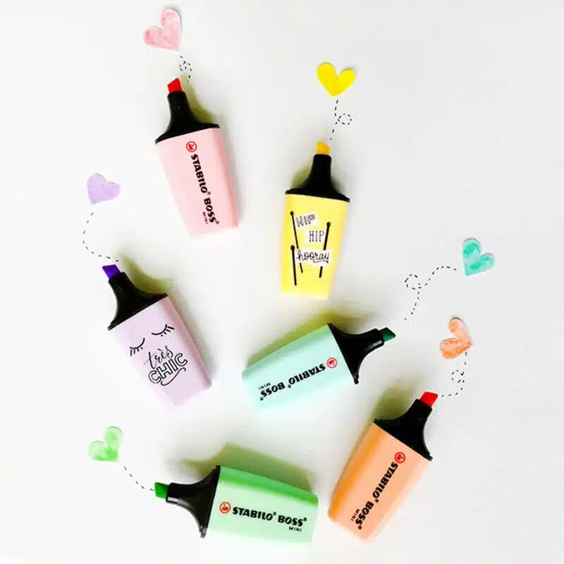 Set de 5 Destacadores Stabilo Boss Mini Pastellove - Imagen 4