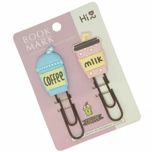 Set de Clips Diseños Decorativos Diseño Coffee Milk