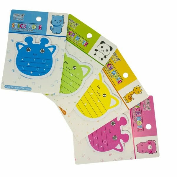 Post-it Diseño de Animales (Elige Color)