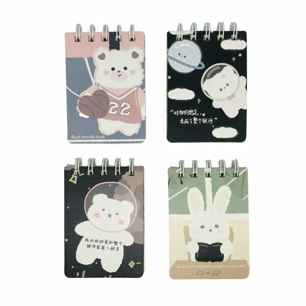 Mini Libreta 80 Hojas Línea Horizontal Osito (Elige Diseño)