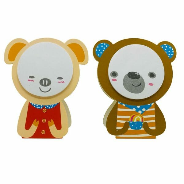 Post-it Diseño de Osito (Elige Color)