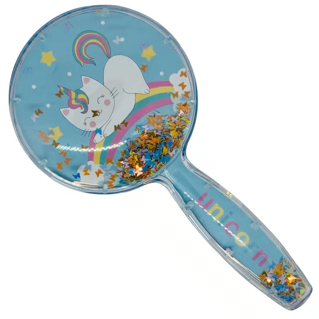 Cepillo de Cabello Anti Frizz Diseño de Gatito Unicornio - Imagen 1