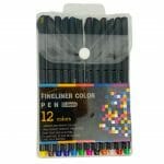 Set de 12 Lápices Tiralíneas 0.4mm Fineliner Color