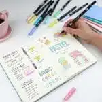 Set de 10 Lápices Punta Pincel y Marcadores Tombow Colores Pasteles - Imagen 5