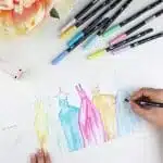 Set de 10 Lápices Punta Pincel y Marcadores Tombow Colores Pasteles - Imagen 6