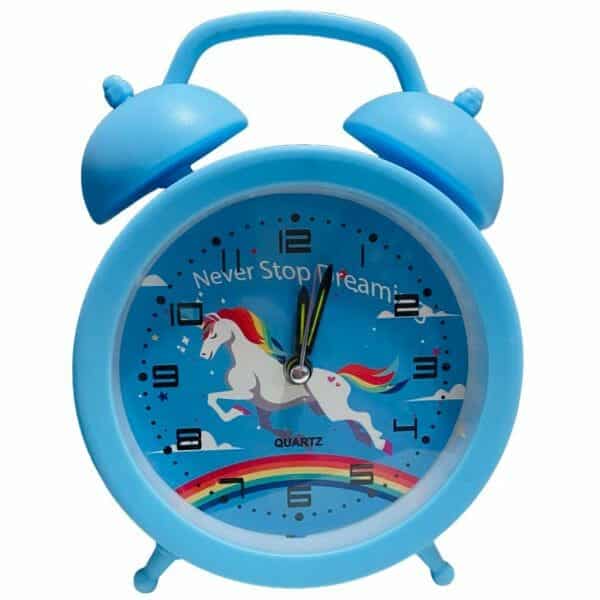 Reloj de Mesa Celeste Diseño de Unicornio