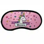 Antifaz para Dormir de Tela Diseño de Unicornio